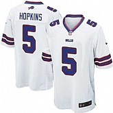 Nike Men & Women & Youth Bills #5 Hopkins White Team Color Game Jersey,baseball caps,new era cap wholesale,wholesale hats
